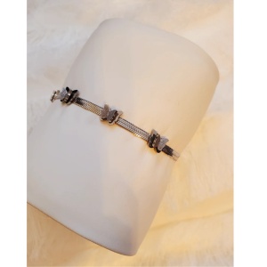 Bratara inox dama argintie cu fluturi, 3, ibucork.ro