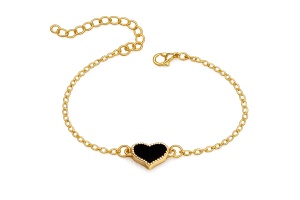 Bratara reglabila Black Heart