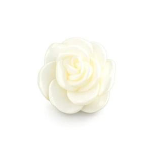 Brosa floare textila crem