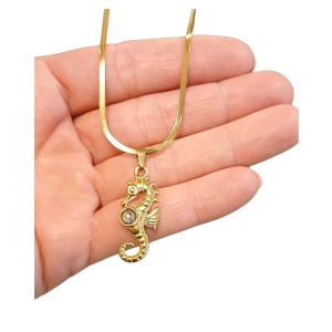 Colier placat cu aur Calut de Mare 37658 Ibucork.ro