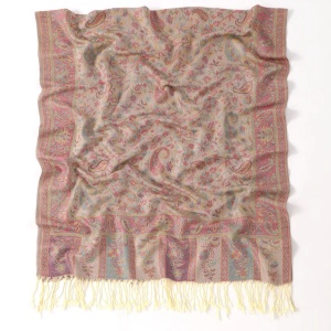Esarfa casmir jacquard roz - Img 2