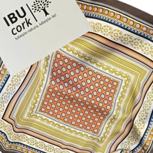 Esarfa din satin Geometry, 2, ibucork.ro