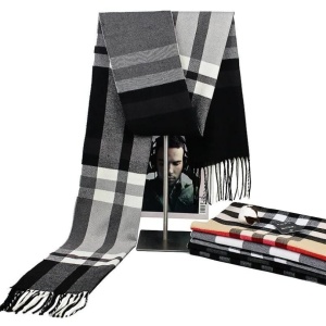 Fular Cashmere barbatesc cu franjuri, 5, ibucork.ro