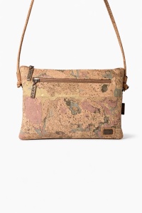 Geanta dama crossbody din pluta Textures Pink, 3, ibucork.ro