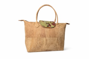 Geanta dama din pluta Natural Leaf pliabila, 2, ibucork.ro