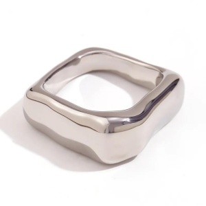 Inel din inox Bold Wave Silver
