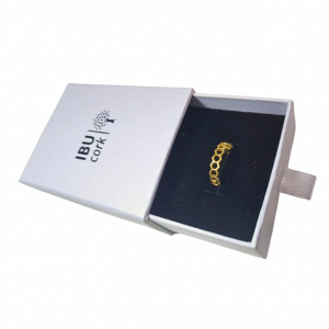 Inel reglabil din argint placat cu aur Infinity 27858 Ibucork.ro