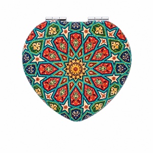 Oglinda portabila din pluta Heart - Mandala