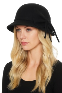 Palarie dama eleganta rotunda neagra, 3, ibucork.ro