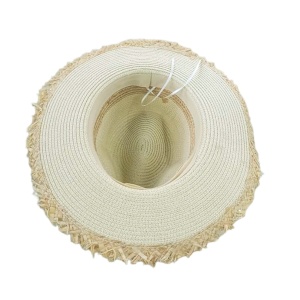 Palarie din rafie tip Fedora 37168 Ibucork.ro