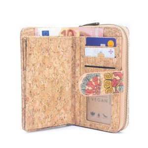 Portofel din pluta cu portcard detasabil 32888 Ibucork.ro