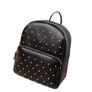 Rucsac negru cu tinte metalice 19758 Ibucork.ro