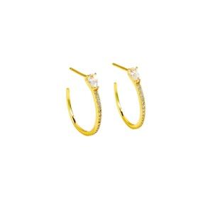 Cercei din argint cu zirconii 34929 Ibucork.ro