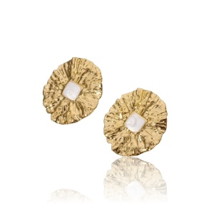 Cercei placati cu aur Vintage 34279 Ibucork.ro