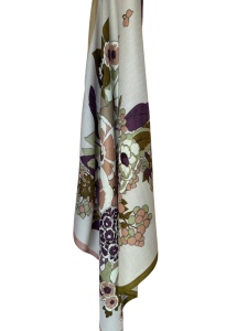 Esarfa patrata Purple Flower,  3, ibucork.ro