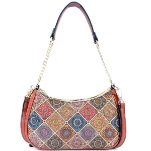 Gentuta crossbody din pluta Colors Romb - Img 2