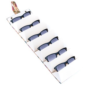 Organizator ochelari din pluta cu model floral, 3, ibucork.ro