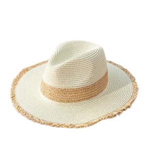 Palarie din rafie tip Fedora 37169 Ibucork.ro