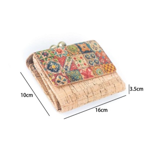 Portofel din pluta vintage multifunctional 32839 Ibucork.ro