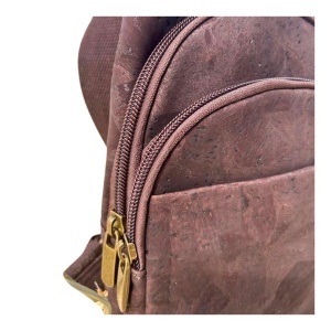 Rucsac crossbody din pluta Brown, 2, ibucork.ro
