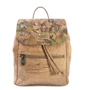 Rucsac din pluta cu capac mozaic 36369 Ibucork.ro
