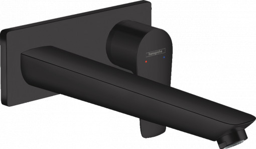Ornament baterie lavoar perete Hansgrohe Talis E, negru mat