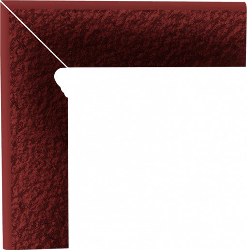 Plinta Klinker treapta Paradyz Cloud rosa Duro 2 elemente-lewy 8.1x30 cm