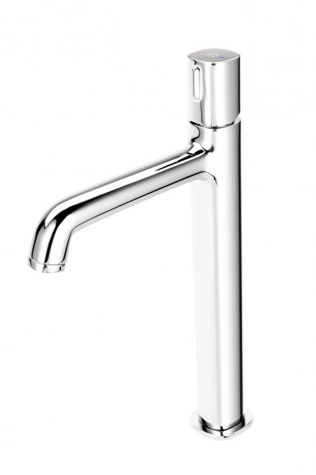 Baterie lavoar inalta FDESIGN Meandro cu ventil click-clack, crom