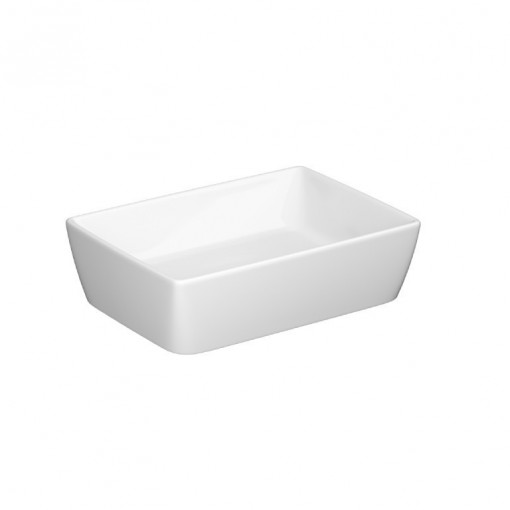 Lavoar pe blat Cersanit City, rectangular, 50x35x15 cm, alb