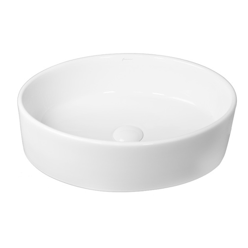 Lavoar pe blat Fluminia Havana, rotund, 40x40x12 cm, alb
