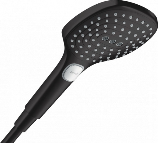 Para de dus Hansgrohe Raindance Select 120 3 jeturi, negru mat
