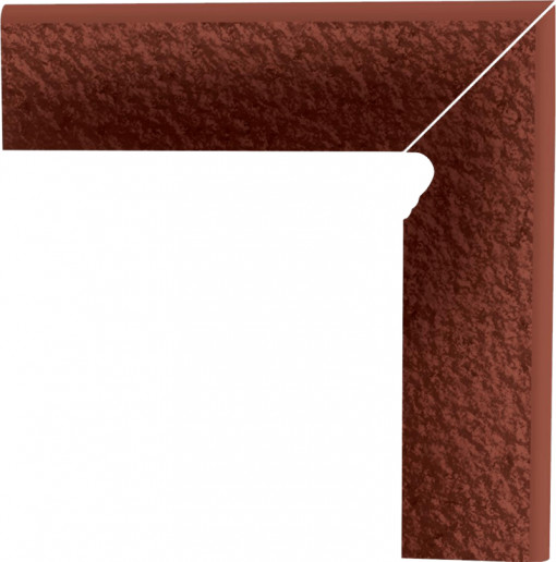 Plinta Klinker treapta Paradyz Cloud rosa Duro 2 elemente-prawy 8.1x30 cm