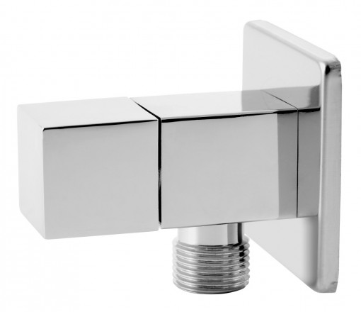Robinet coltar ceramic FDESIGN Kleome 1/2''x3/8'' patrat, crom