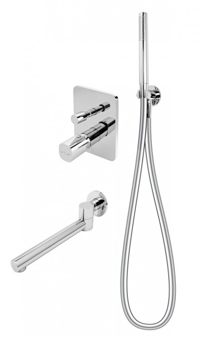 Sistem de dus incastrat FDESIGN Meandro, crom