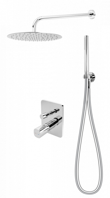 Sistem de dus incastrat FDESIGN Meandro, crom