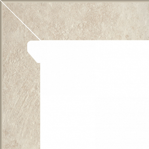 Plinta Klinker treapta Paradyz Scandiano beige 2 elemente-lewy 8.1x30 cm