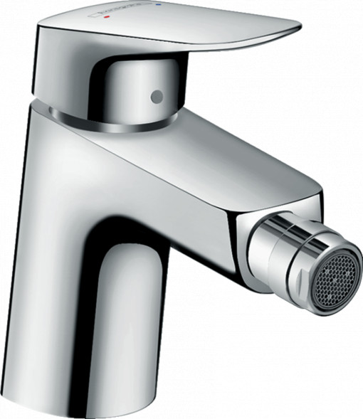 Baterie bideu Hansgrohe Logis 70, crom