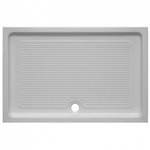 Cadita dus dreptunghiulara acril Belform Cubo slim 100x80x3 cm