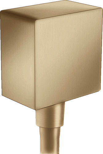 Conector dus Hansgrohe FixFit Square bronz periat