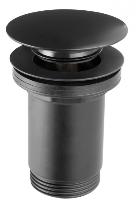 Ventil lavoar click-clack FDESIGN Kleome cu preaplin, negru