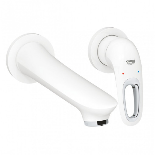 Baterie lavoar Grohe Eurostyle New M, cu maner loop, alba
