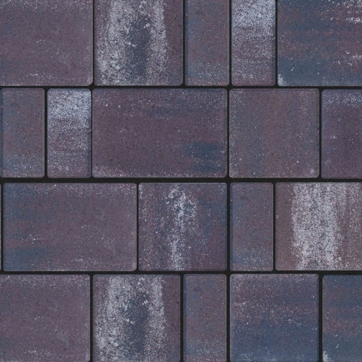 Pavaj beton rezidential Semmelrock Rettango combi 8 cm, albastru patinat