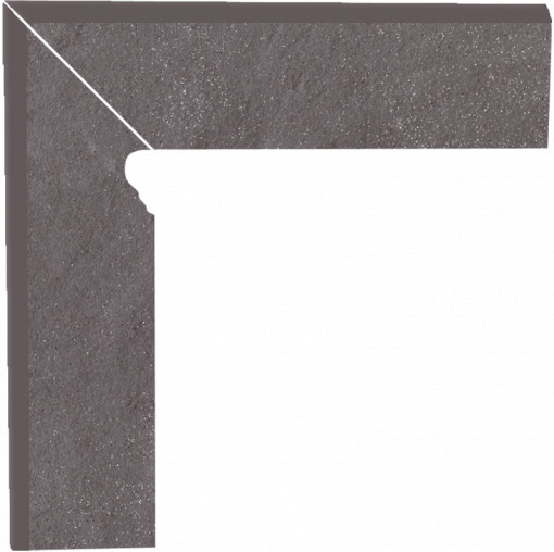 Plinta Klinker treapta Paradyz TAU Ceramicarus grys 2 elemente-lewy 8.1x30 cm