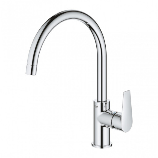 Baterie bucatarie Grohe BauEdge pipa inalta, crom