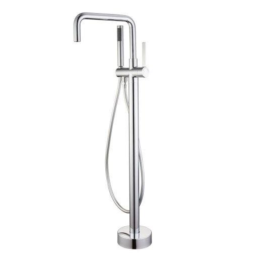 Baterie cada freestanding Foglia Gobi crom lucios, pipa pivotanta 360 de grade