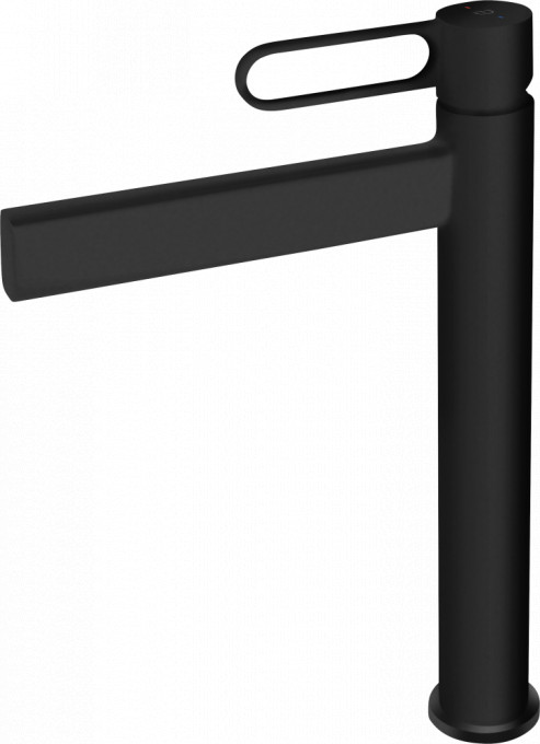 Baterie lavoar inalta FDESIGN Zaffiro, negru mat