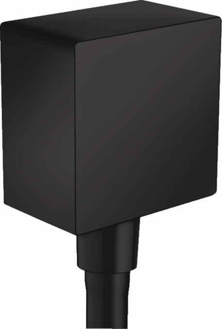 Conector dus Hansgrohe FixFit Square negru mat