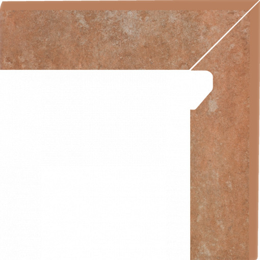 Plinta Klinker treapta Paradyz Ilario ochra 2 elemente-prawy 8.1x30 cm