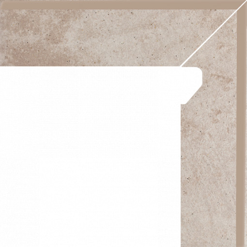 Plinta Klinker treapta Paradyz Viano beige 2 elemente-prawy 8.1x30 cm