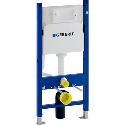 Rezervor WC cu cadru incastrat Geberit Delta UP100, adancime 12 cm cu actionare frontala